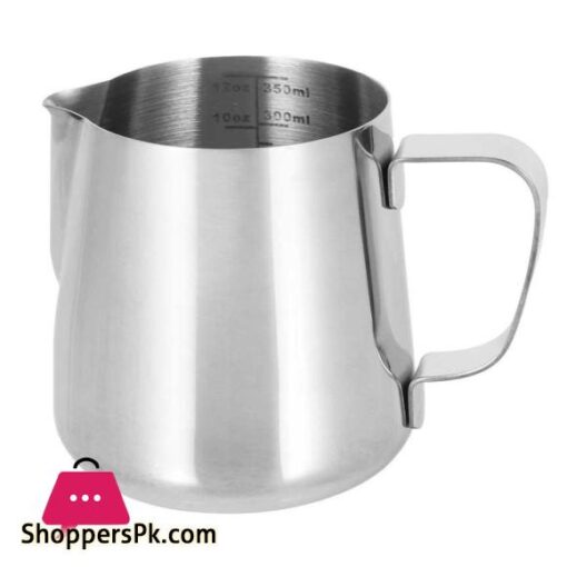 Stainless Steel Milk Frothing Pitcher Coffee Cup with Scale Latte Art for