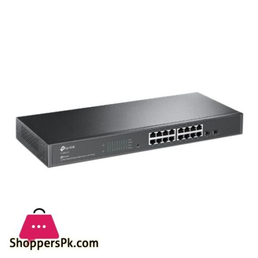 TP Link Network Gigabit Desktop Switch TL SG2218 JetStream 16 Port Gigabit Smart Switch with 2 SFP Slots 18 Months Brand Warranty