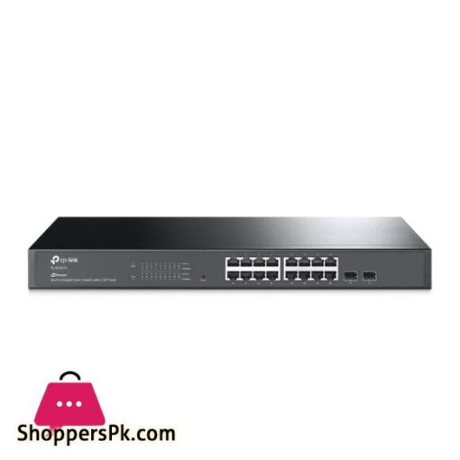 TP Link Network Gigabit Desktop Switch TL SG2218 JetStream 16 Port Gigabit Smart Switch with 2 SFP Slots 18 Months Brand Warranty