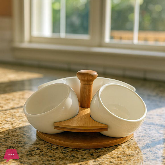 Whiteware Ceramic Dip Bowls