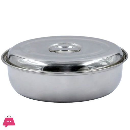 Aristo Indian Oval Belly Serving Handi Stainless Steel Serving Donga Food Containers Set of 2