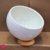 Ceramic Serving Bowl with Bamboo Base