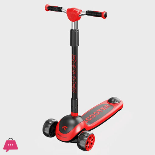 Children's Scooter Kids 3 Wheels 3-18 Years Toddler Scooty 3 PU LED Wheels