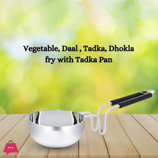 Classic Aluminium Indian Vaghar Tadka Pan with Grip Handle NO : 6