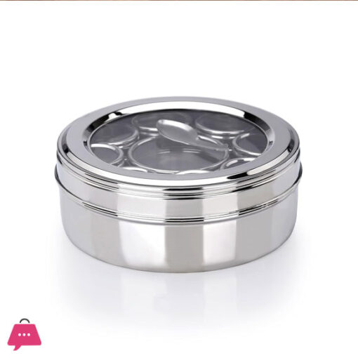 Classic Kitchenware Stainless Steel Indian Masala Box 9 in 1