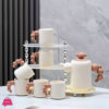 Cream Style Ceramic Tea Set Light Luxury High End Tea Set