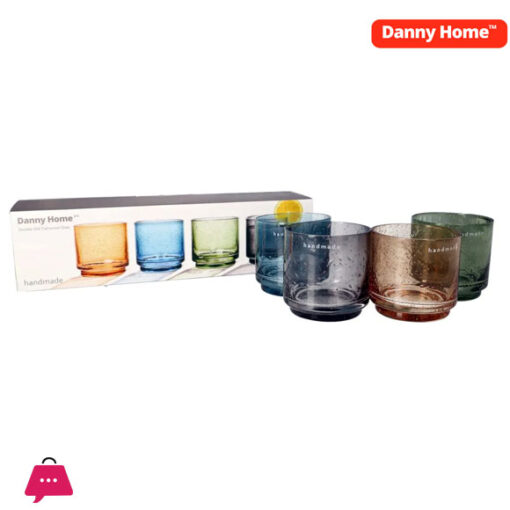 Danny Home Crystal Whisky Glasses 4Pcs 300ml