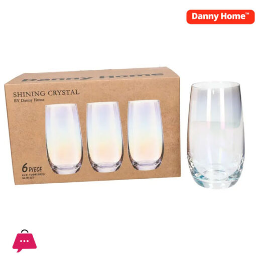 Danny Home Tall Tumbler Glasses Set 6Pcs