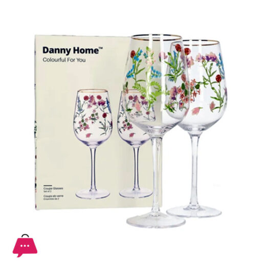 DANNY HOME Water Juice Glass Set of 2 360 ml