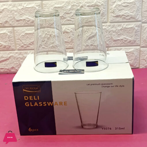 Delisoga Y5076 Premium 6pcs Glass Set Capacity 315ml