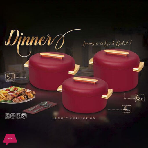 Dinners 3 Piece Hotpot Set 4-5-6 Liter