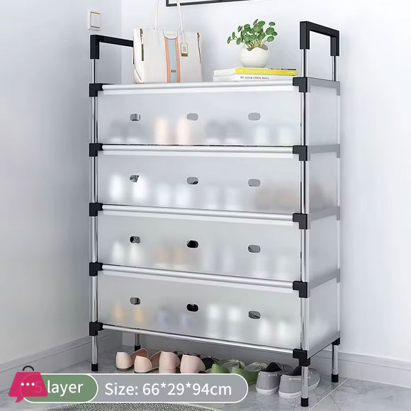 Dustproof Shoes Rack Shoes Shelf DIY Assemble Space-Saving Shoe Cabinet - 5 Layer
