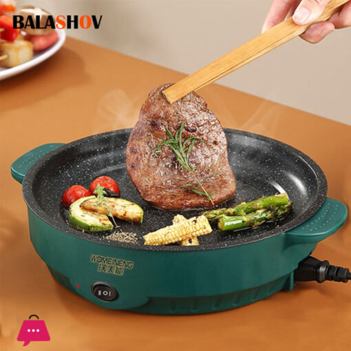 Electric Pan Electric MultiCooker Electric Frying Pan 220V Household Barbecue Fried Steak Fish Omelette Frying Pan Non-stick Cooking Machine