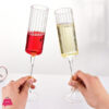 Flute Champagne Strip Glasses Champagne Flutes Tall Glasses Pack of 6