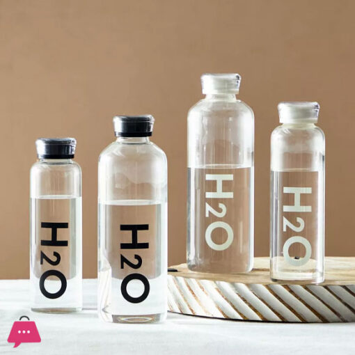 H2O Borosilicate Glass Bottle - 750 ml