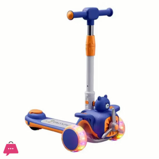 Happy Airplane Scooter Adjustable Scooter for Kids Scooty With Light Sound - Image 3