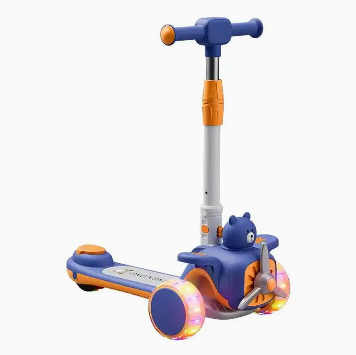 Happy Airplane Scooter Adjustable Scooter for Kids Scooty With Light Sound