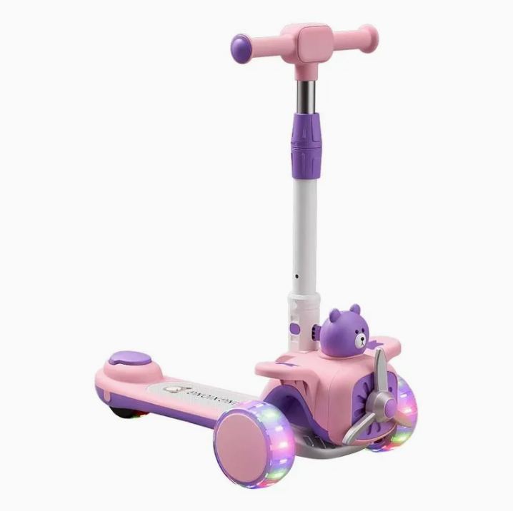 Happy Airplane Scooter Adjustable Scooter for Kids Scooty With Light Sound