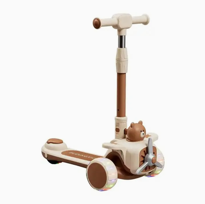 Happy Airplane Scooter Adjustable Scooter for Kids Scooty With Light Sound