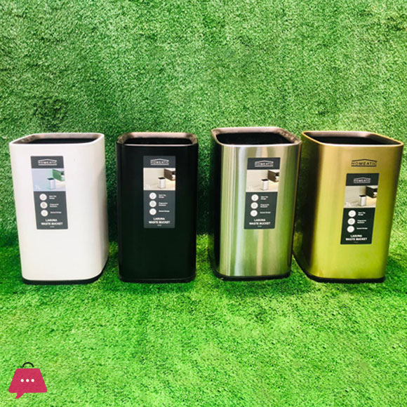 Homeatic Laguna Open Top Trash Bin Stainless Steel - 7 Liters