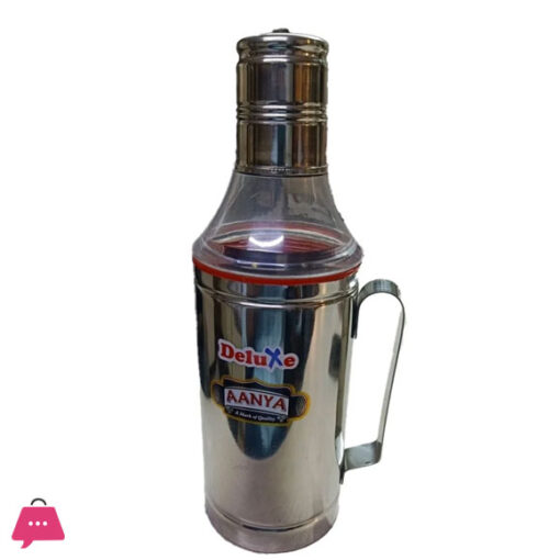 Indian Aanya Deluxe Stainless Steel Oil Bottle Dispenser - 750ML