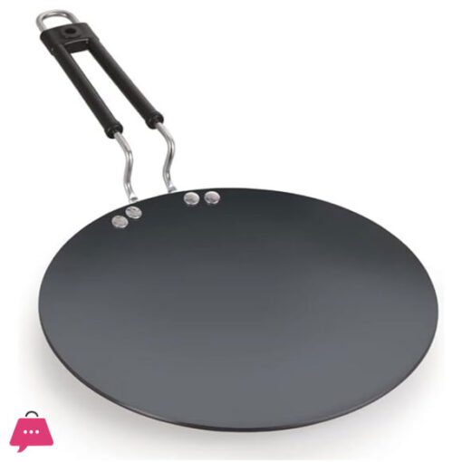 Indian Imported Hard Anodized Non Stick Tawa Roti Maker Paratha Pan - Induction Base - 12 inches 4mm