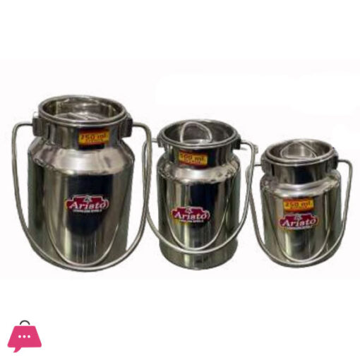 Indian Stainless Steel Barni Maggi Innerlid Plain 250/500/750ml - 3Pcs