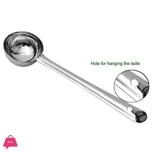 Indian Stainless Steel Deep Ladle - No Joint - Karchi for Seving All Types of Gravies Dal Curries NO 4