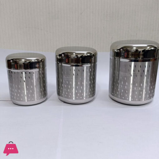 Indian Stainless Steel Kiwi Dabba Set of 3