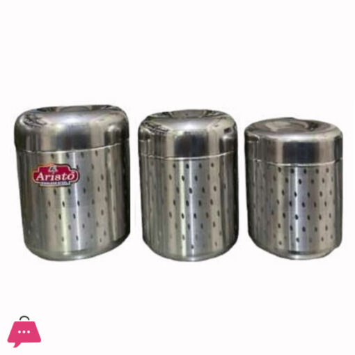 Indian Stainless Steel Kiwi Dabba Set of 3