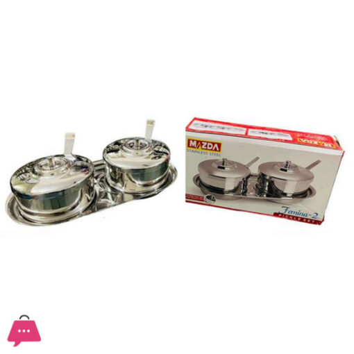 Indian Stainless Steel Mazda Femida Pickle Set of 2