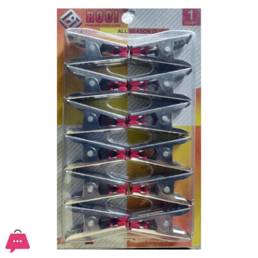 Indian Stainlesss Steel Cloth Clip Pack of 12