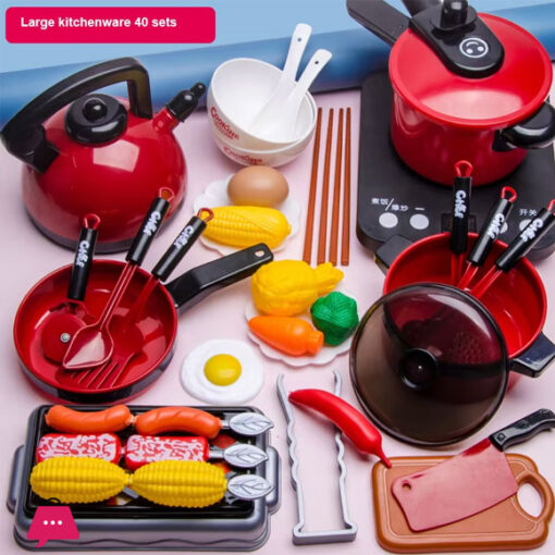 Interesting Kitchen Set 40 Pcs with Light Sound