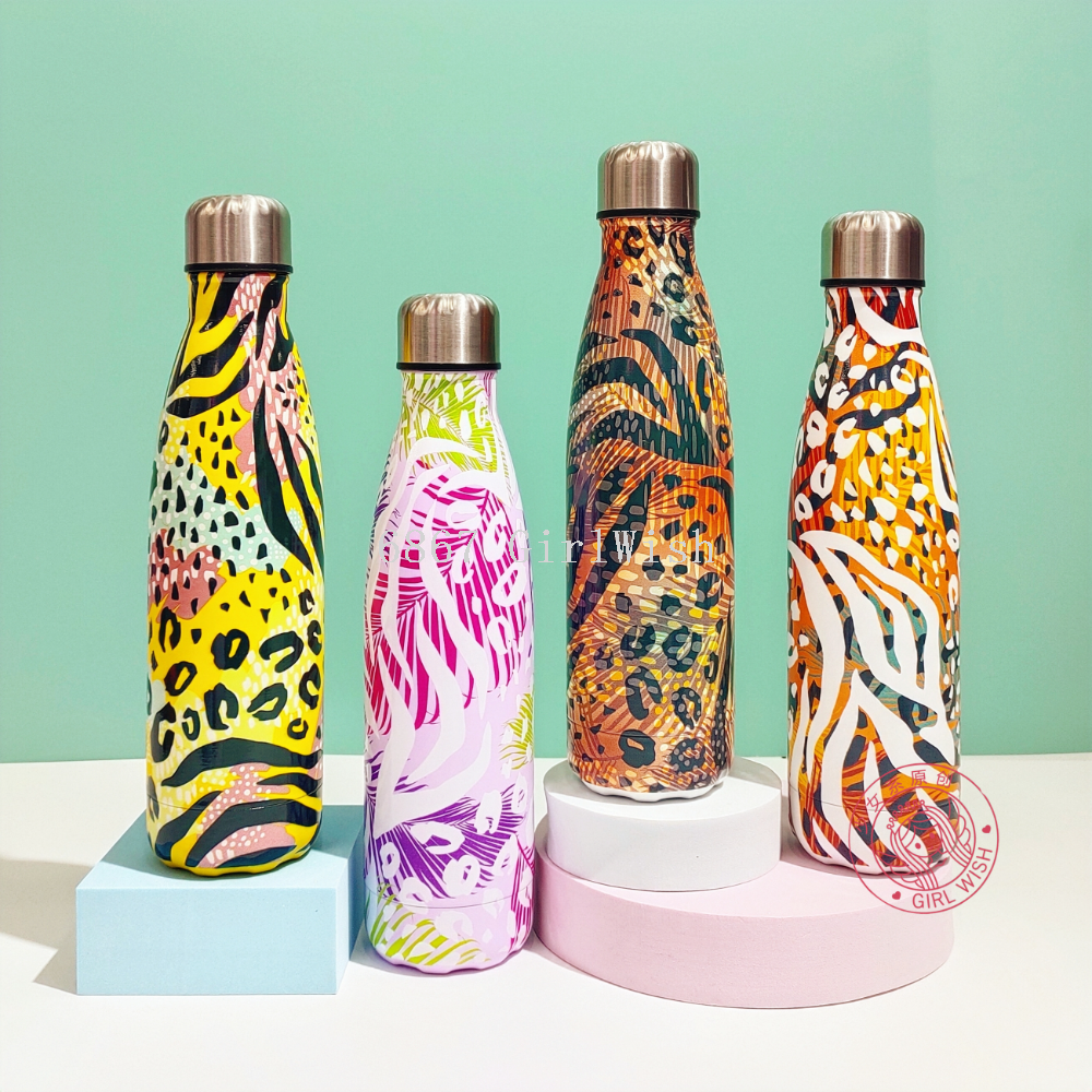 Jungle Print Stainless Steel Thermal Bottles - 750ml