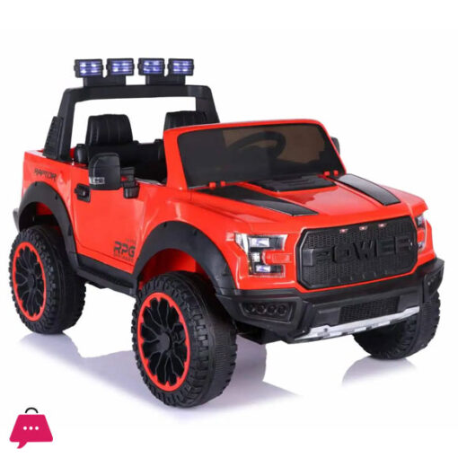 Kids Ride on Raptor Power Car Dala Electric Off-Road Car Remote-Controlled - 2-Seater Side Handle Drive