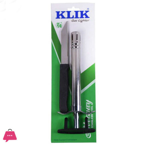 Indian Klik Gas Lighter With Knife