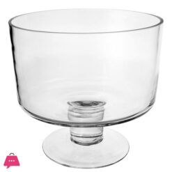 Large Footed Glass Trifle Bowl Serving Bowl 3.5Ltr