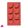 New Style Hearts Silicone Soap & Baking Mold 8 Cavity