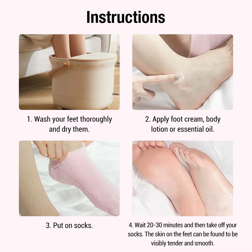 Silicone Gel Moisturizing Ultra-Soft Spa Socks for Repair Dry Cracked Feet and Ankles, Skincare, Spa Moisturizing Gel Socks, Spa Socks for cracked heels, Spa Gel Socks.