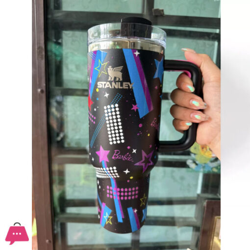 Stanley x Barbie Legends Flowstate Quencher 40oz Tumbler 80s Rockers Anniversary