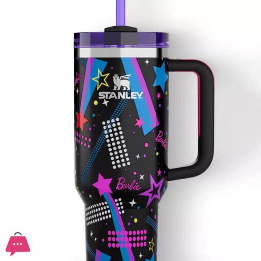 Stanley x Barbie Legends Flowstate Quencher 40oz Tumbler 80s Rockers Anniversary