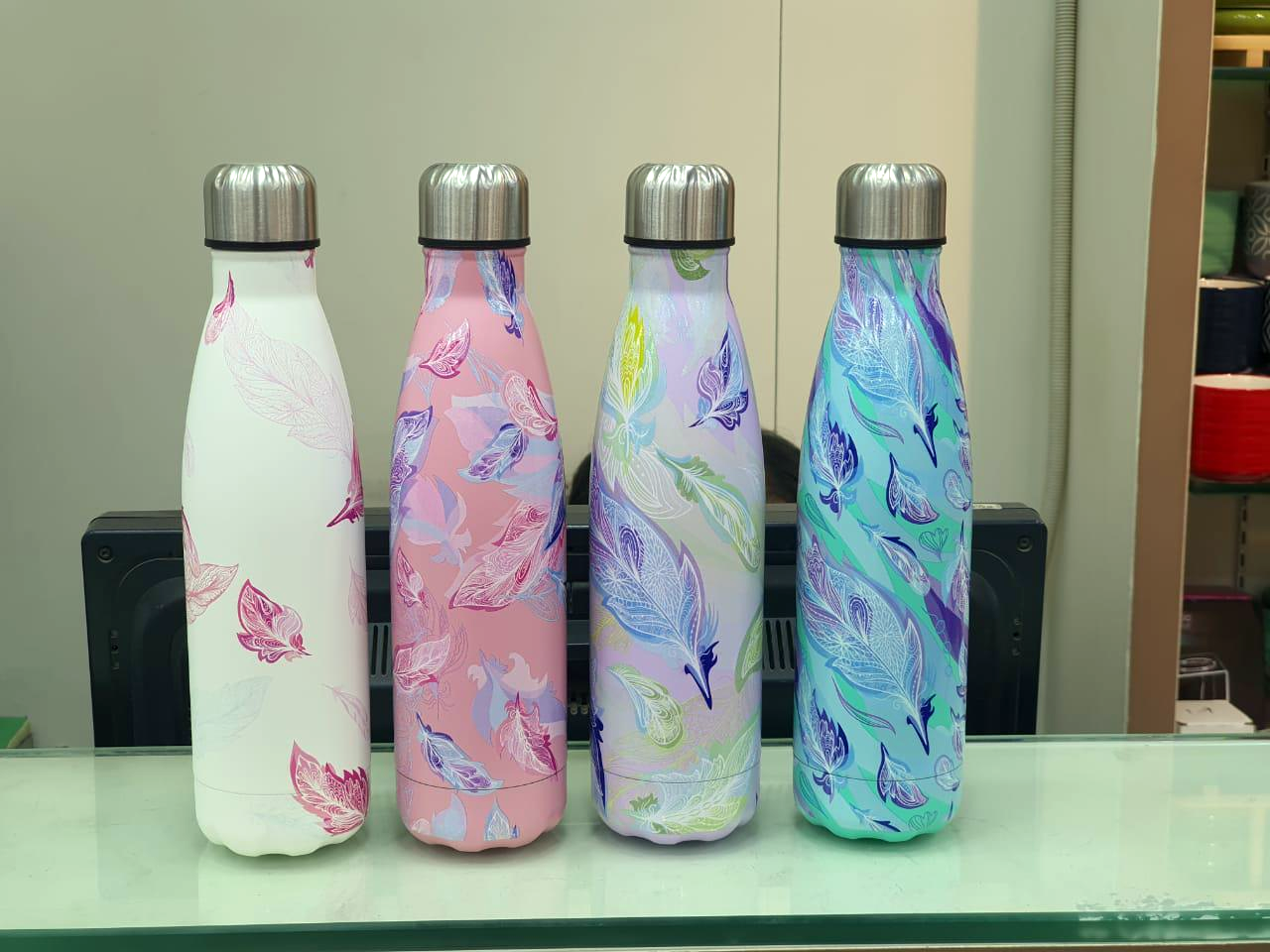 Watercolor Leaf Stainless Steel Thermal Bottles – 750ml