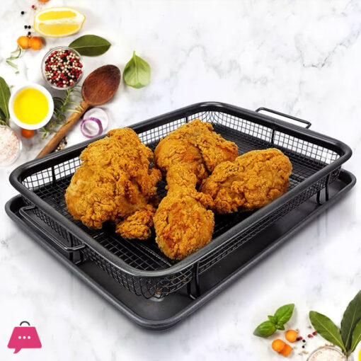 Non-Stick Copper Crisper Tray Cook Crispy Food without Oil or Butter - Image 2