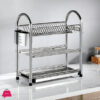 3-Layer Heavy Duty Dish Drainer Rack Stainless Steel - D360S