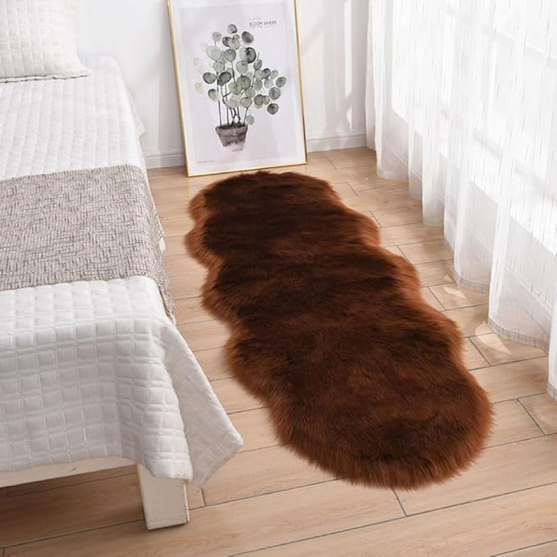 Sheepskin Rug Sheepskin Fur Throw 2ft x 4ft