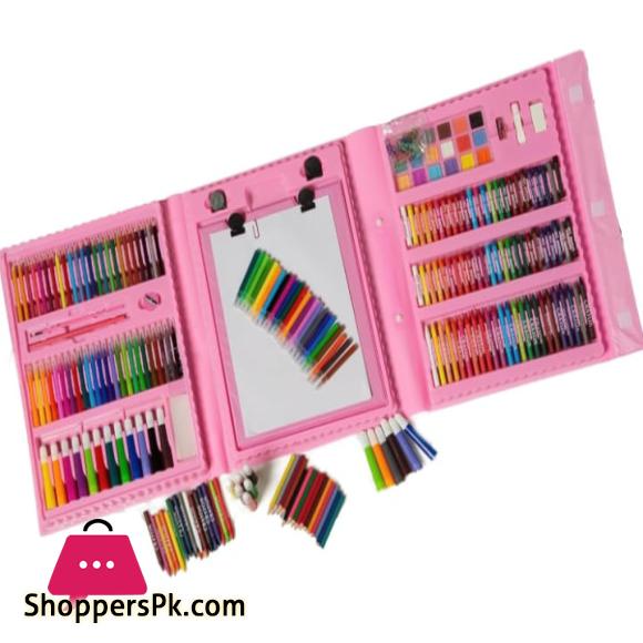 BEAUTIFUL COLOURS KIT 208PCS STATIONERY SET FOR KIDS/ STATIONERY FOR KIDS