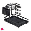 Dish Drainer Dish Drying Rack 2 Levels Black Color