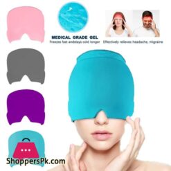 Gel Hot Cold Therapy Headache Migraine Relief Hat Head Massager Antistress Relax Massage Machine Health Care Ice Eye Mask