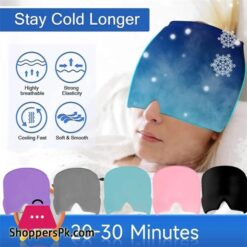 Gel Hot Cold Therapy Headache Migraine Relief Hat Head Massager Antistress Relax Massage Machine Health Care Ice Eye Mask