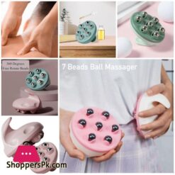 Hand Held Massager Rolling Ball W 360 Degree Roller Ball Easy Hand Grip Deep Tissue Massage Roller for Muscle Neck Foot Leg Thighs